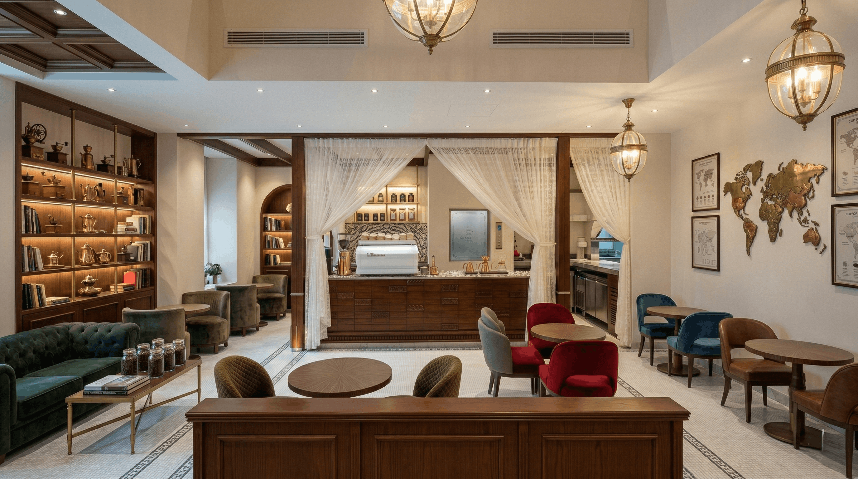 Luxury bedroom design featuring handcrafted furniture